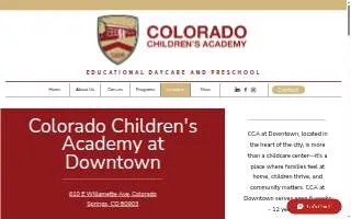 Colorado Children's Academy of Downtown Colorado Springs website