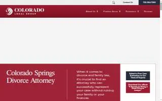 Colorado Legal Group | Colorado Springs website