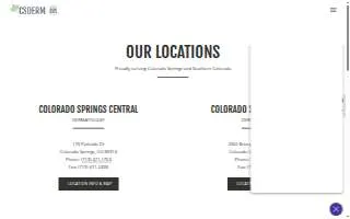Colorado Springs Dermatology Clinic, PC website
