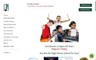 Colorado Springs Music School website