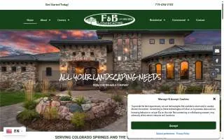 F&B Landscaping website