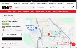 Floor & Decor of Colorado Springs website