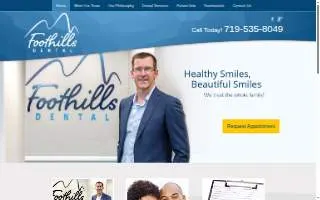 Foothills Dental of Colorado Springs website