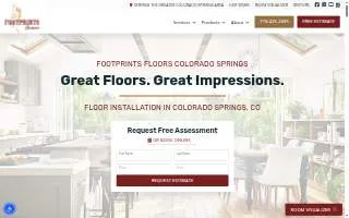 Footprints Floors Colorado Springs website