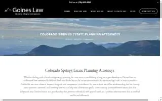 Goines Law website