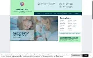 Kids Are Great Pediatrics website