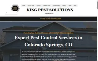King Pest Solutions of Colorado Springs website