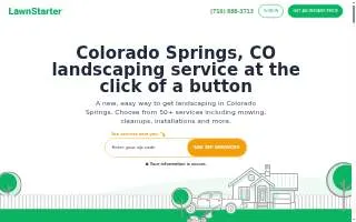 LawnStarter Landscaping of Colorado Springs website