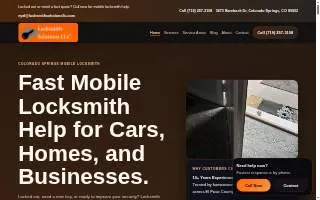 Locksmith Solutions LLC of Colorado Springs website