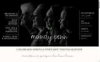 Mandy Penn Photography website