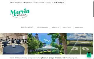 Marvin Rentals of Colorado Springs website