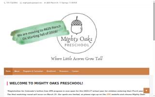 Mighty Oaks Preschool Colorado