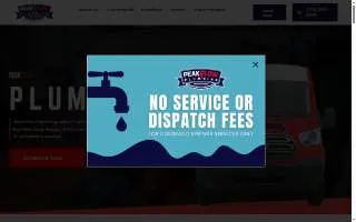 Peak Flow Plumbing website