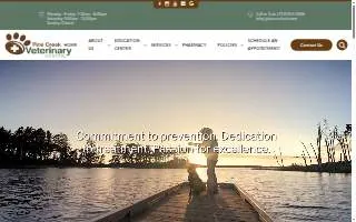 Pine Creek Veterinary Hospital website