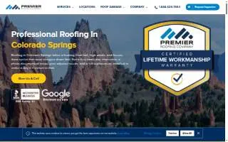 Roofing Co of Colorado Springs website