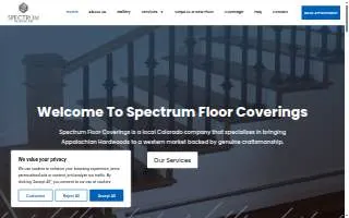 Spectrum Floor Coverings of Colorado Springs website