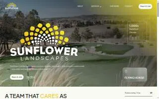 Sunflower Landscapes website