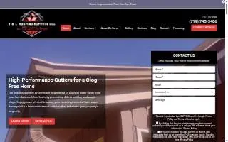 T & L Roofing Experts LLC website