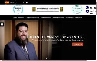 The Attorney Ernesto Law Group - Immigration, Criminal Defense, Family Law of Colorado Springs website