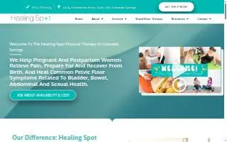 The Healing Spot Physical Therapy, LLC website