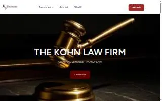 The Kohn Law Firm website