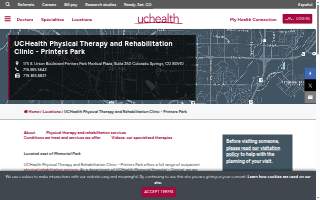UCHealth Physical Therapy and Rehabilitation Clinic - Printers Park