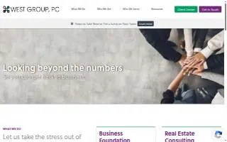 West Group, PC website