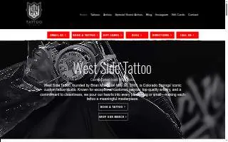 West Side Tattoo of Colorado Springs website