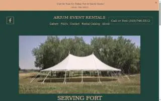 Arium Event Rentals of Columbine website