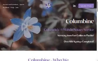 CO Mobile Notary of Columbine website