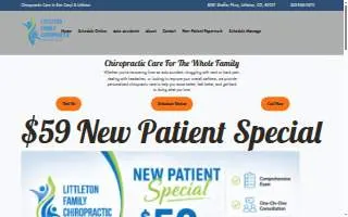 Littleton Family Chiropractic & Auto Injury Center of Columbine website