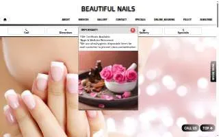Beautiful Nails of Commerce City website