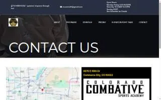 Colorado Combative Sports Academy website