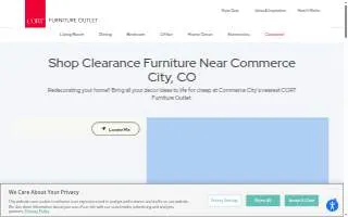 CORT Furniture Outlet of Commerce City website