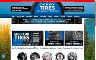 Derby Tire Service website