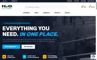 H2O Power Equipment website
