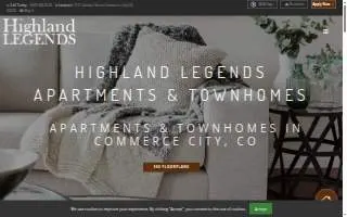 Highland Legends Apartments & Townhomes website