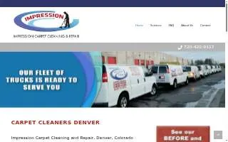 Impression Carpet Cleaning website