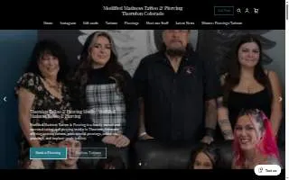 Modified Madness Tattoo website