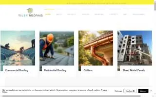 Tiley Roofing website