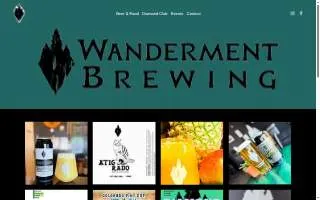 Wanderment Brewing website
