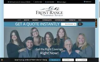 Front Range Insurance Services website
