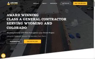 Lifetime Construction of Dakota Ridge website