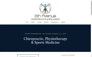 6th Avenue Chiropractic & Wellness website