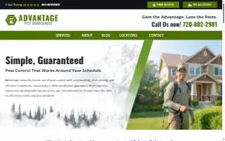 Advantage Pest Management of Denver website