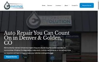 Automotive Evolution Denver website