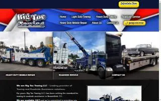 Big Toe Towing of Denver website