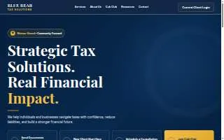 Blue Bear Tax Solutions website