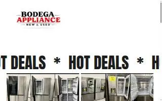 Bodega Appliance website