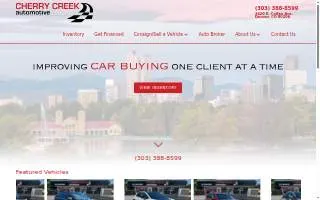 Cherry Creek Automotive website